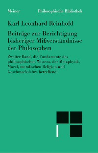 Cover Beiträge zur Berichtigung bisheriger Mißverständnisse der Philosophen (II)