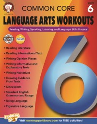 Cover Common Core Language Arts Workouts, Grade 6