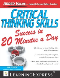 Cover Critical Thinking Skills Success in 20 Minutes a Day, 3rd Edition