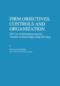 Cover Firm Objectives, Controls and Organization