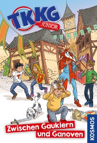 Cover TKKG Junior, 6, Zwischen Gauklern und Ganoven