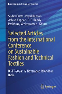 Cover Selected Articles from the International Conference on Sustainable Fashion and Technical Textiles