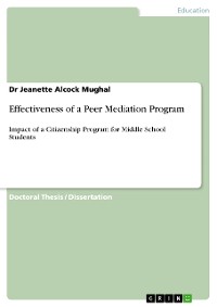 Cover Effectiveness of a Peer Mediation Program