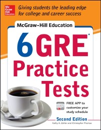 Cover McGraw-Hill Education 6 GRE Practice Tests, 2nd Edition
