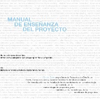 Cover MANUAL DE ENSEÑANZA DEL PROYECTO