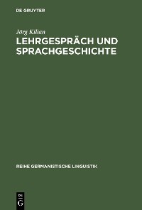 Cover Lehrgespräch und Sprachgeschichte