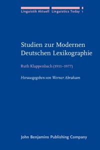 Cover Studien zur Modernen Deutschen Lexikographie