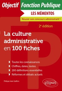 Cover La culture administrative en 100 fiches