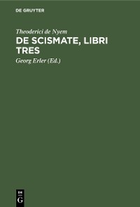 Cover De Scismate, libri tres