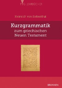 Cover Kurzgrammatik zum griechischen Neuen Testament