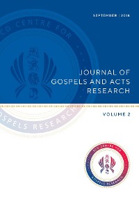 Cover Journal of Gospels and Acts Research