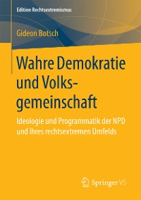 Cover Wahre Demokratie und Volksgemeinschaft