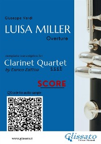 Cover Clarinet Quartet Score of "Luisa Miller"