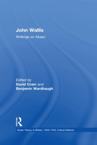 Cover John Wallis: Writings on Music