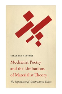 Cover Modernist Poetry and the Limitations of Materialist Theory