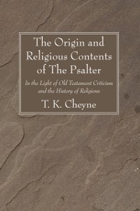 Cover Origin and Religious Contents of The Psalter
