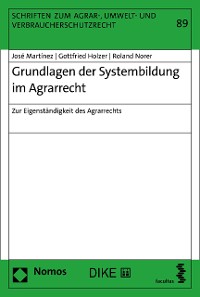 Cover Grundlagen der Systembildung im Agrarrecht