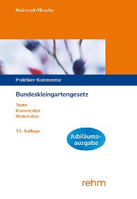 Cover Bundeskleingartengesetz