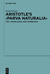 Cover Aristotle’s ›Parva naturalia‹
