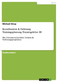 Cover Koordination & Dehnung Trainingsplanung. Trainingslehre III