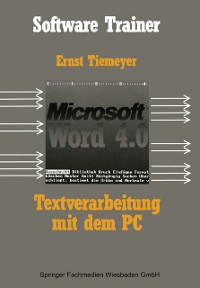 Cover Textverarbeitung mit Microsoft Word 4.0 auf dem PC