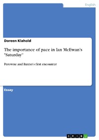 Cover The importance of pace in Ian McEwan’s "Saturday"