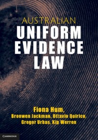 Cover Australian Uniform Evidence Law