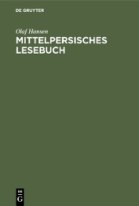 Cover Mittelpersisches Lesebuch