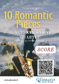 Cover Alto Saxophone Quartet  "10 Romantic Pieces" - score