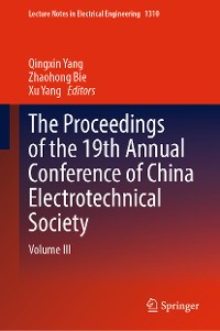 Cover The Proceedings of the 19th Annual Conference of China Electrotechnical Society