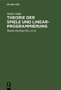 Cover Theorie der Spiele und Linearprogrammierung