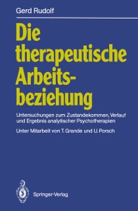 Cover Die therapeutische Arbeitsbeziehung
