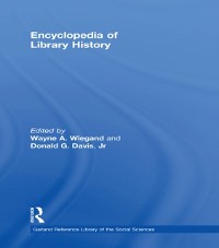 Cover Encyclopedia of Library History