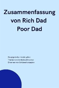 Cover Zusammenfassung von Rich Dad Poor Dad