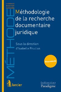 Cover Méthodologie de la recherche documentaire juridique