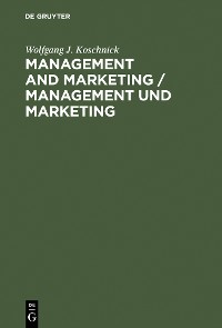 Cover Management and Marketing / Management und Marketing