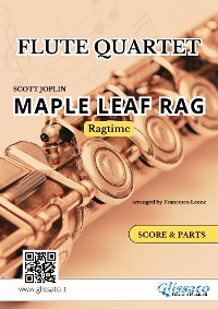 Cover Flute Quartet / Ensemble "Maple Leaf Rag" score & parts