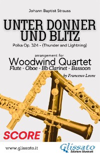 Cover Unter donner und blitz - Woodwind Quartet (score)