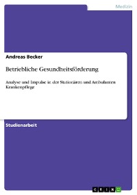 Cover Betriebliche Gesundheitsförderung