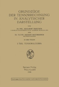 Cover Grundzüge der Tensorrechnung in analytischer Darstellung