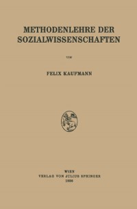 Cover Methodenlehre der Sozialwissenschaften