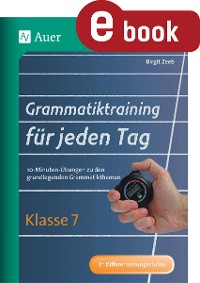 Cover Grammatiktraining für jeden Tag Klasse 7