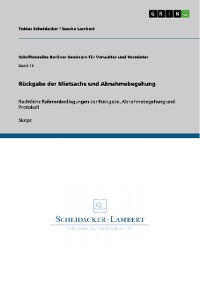 Cover Rückgabe der Mietsache und Abnahmebegehung