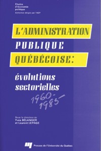 Cover L''administration publique québécoise