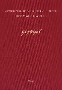 Cover Schriften und Entwürfe I (1817–1825)