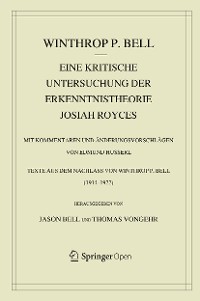 Cover Eine kritische Untersuchung der Erkenntnistheorie Josiah Royces