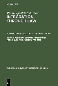 Cover Political Organs, Integration Techniques and Judicial Process