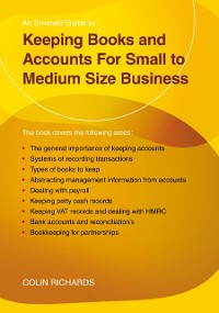 Cover Keeping Books and Accounts for Small to Medium Size Business