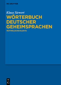 Cover Wörterbuch deutscher Geheimsprachen