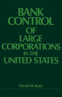 Cover Bank Control of Large Corporations in the United States